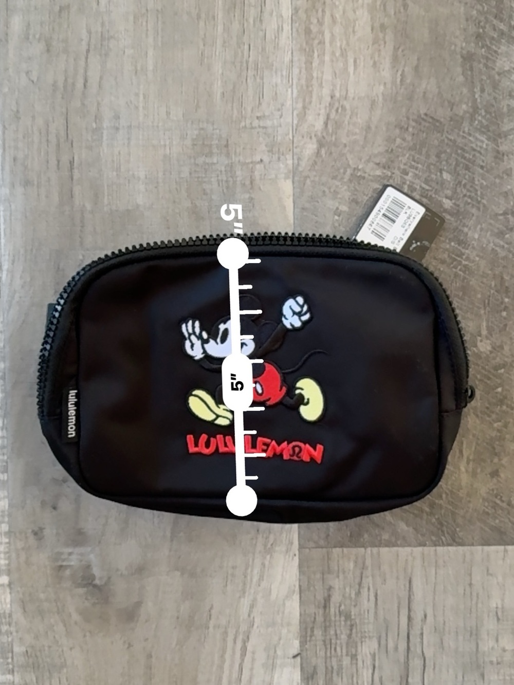 lululemon athletica Black Toiletry Pouch with Red & Yellow Mickey Embroidery - Picture 6 of 6